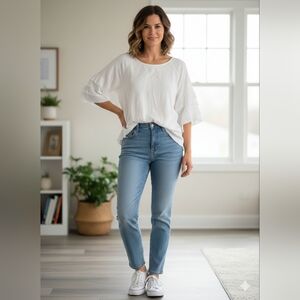 Elegant White Women's Blouse